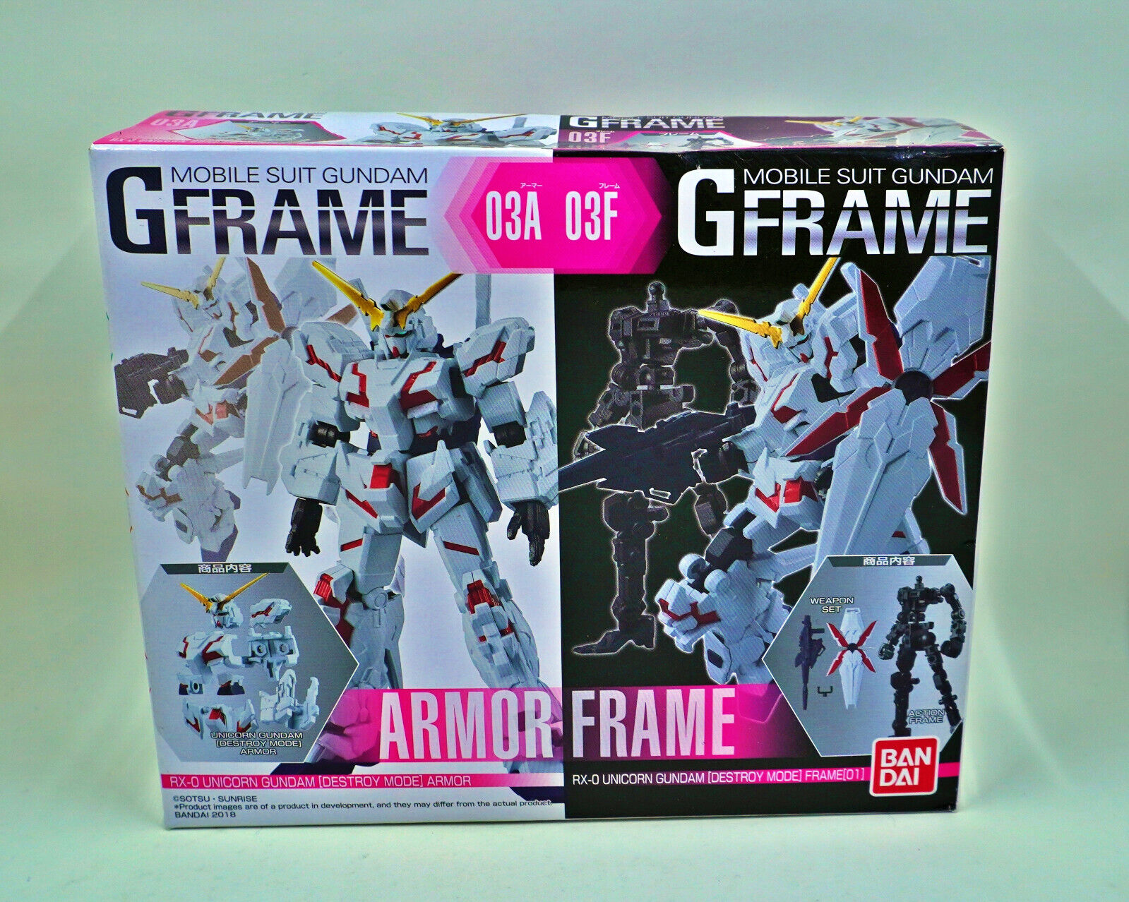 Bandai Mobile Suit Unicorn Gundam G Frame 03A 03F New Sealed Box