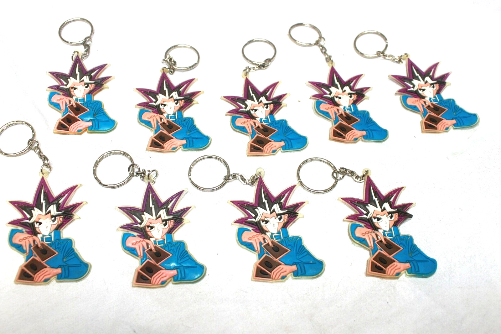 Lot Of 9 YuGiOh Figure  Keychains
