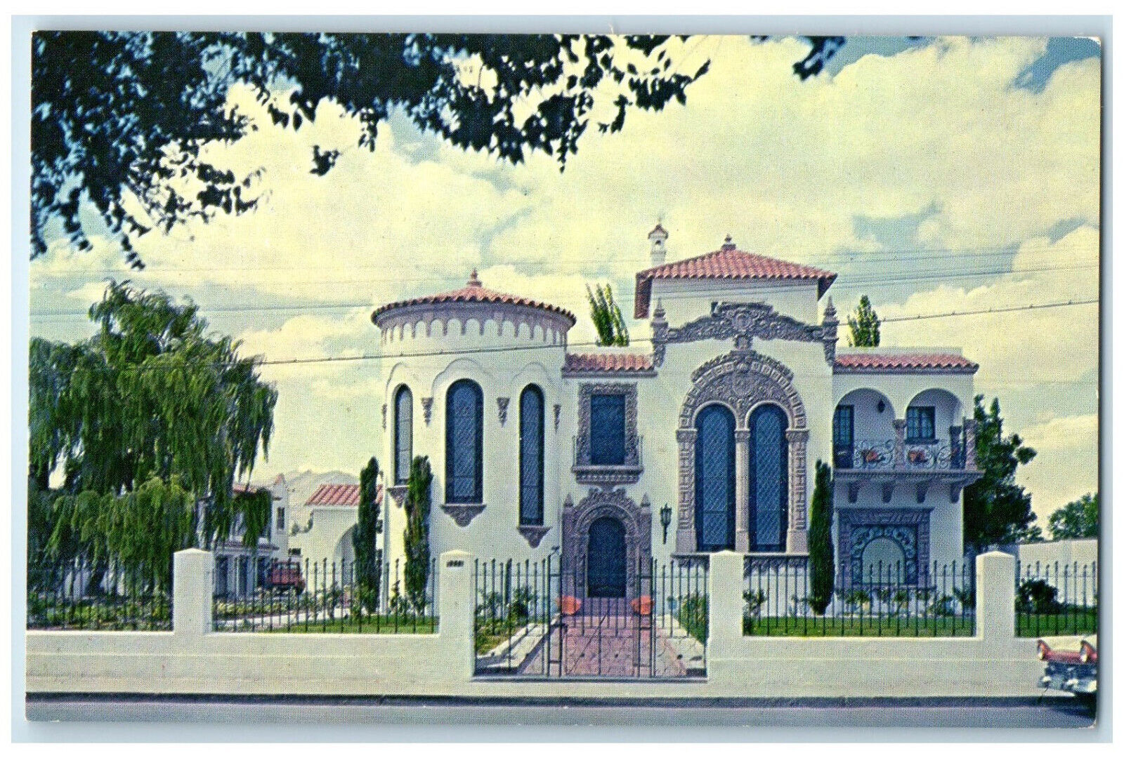 c1960's Residencia of Bermudez Family Ciudad Juarez Chihuahua Mexico Postcard