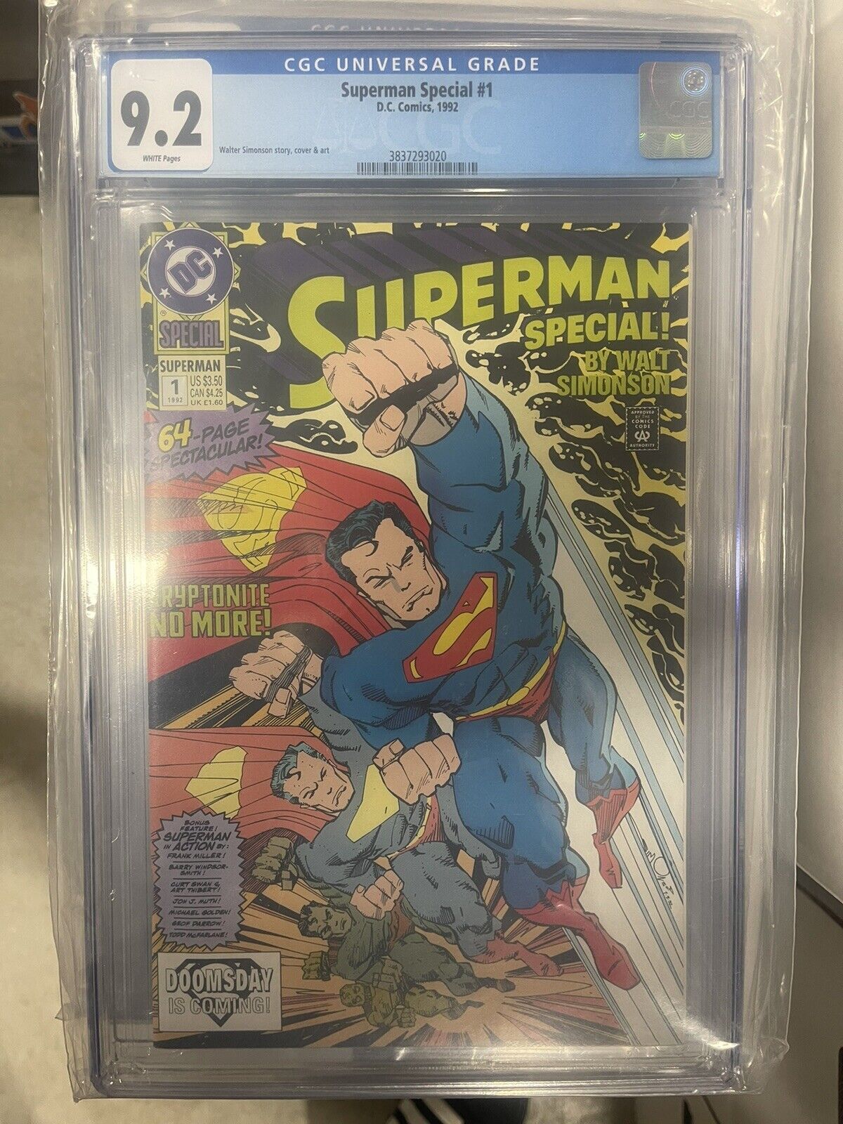 Superman Special 1; DC Comics 1992; CGC 9.2