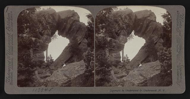 Royal Arch, Flat Iron Mts, near Boulder, Colordo Historic Old Photo