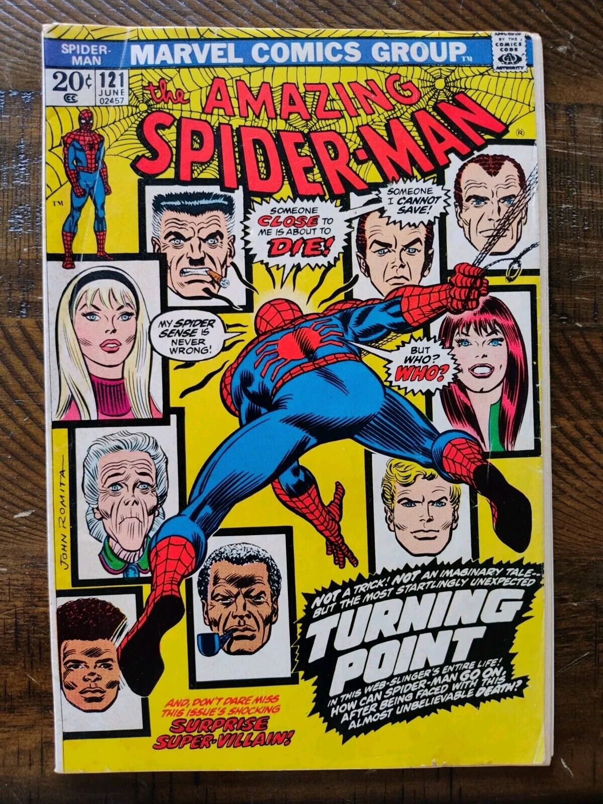 Amazing Spider-Man #121 1973 HUGE KEY: DEATH OF GWEN STACY VERY NICE 