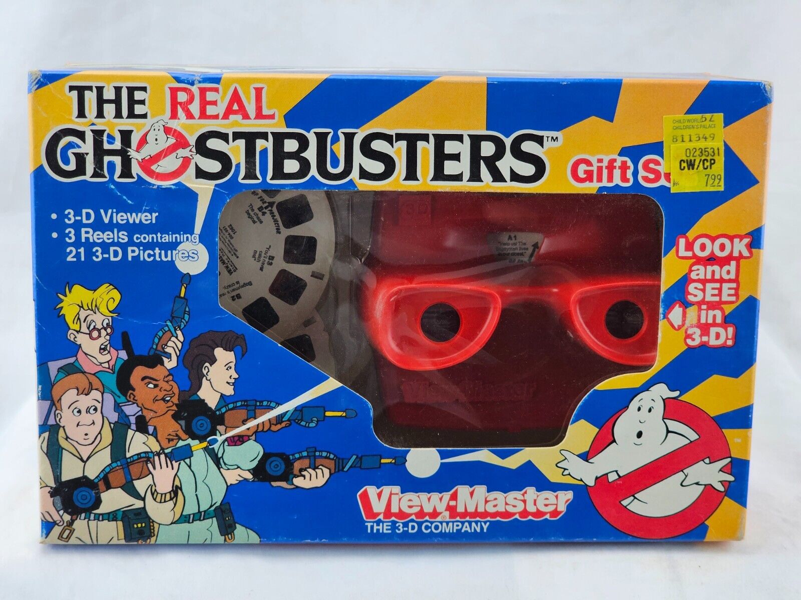 1987 The Real Ghostbusters 3D View-Master Gift Set Sealed 3 Reels and Viewer MIP