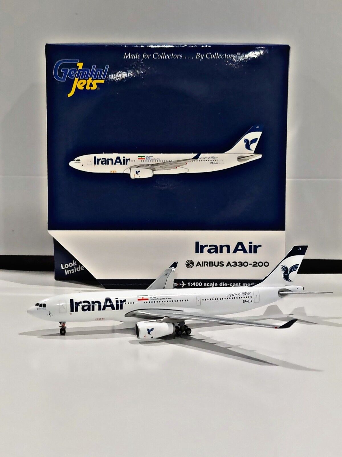 GEMINI JETS IRAN AIR A330-200 NEW LIVERY 1:400 DIE-CAST MODEL EP-IJA GJIRA1652