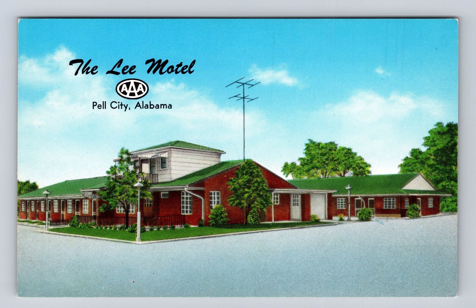 Pell City AL-Alabama, The Lee Motel, Advertisement, Antique, Vintage Postcard