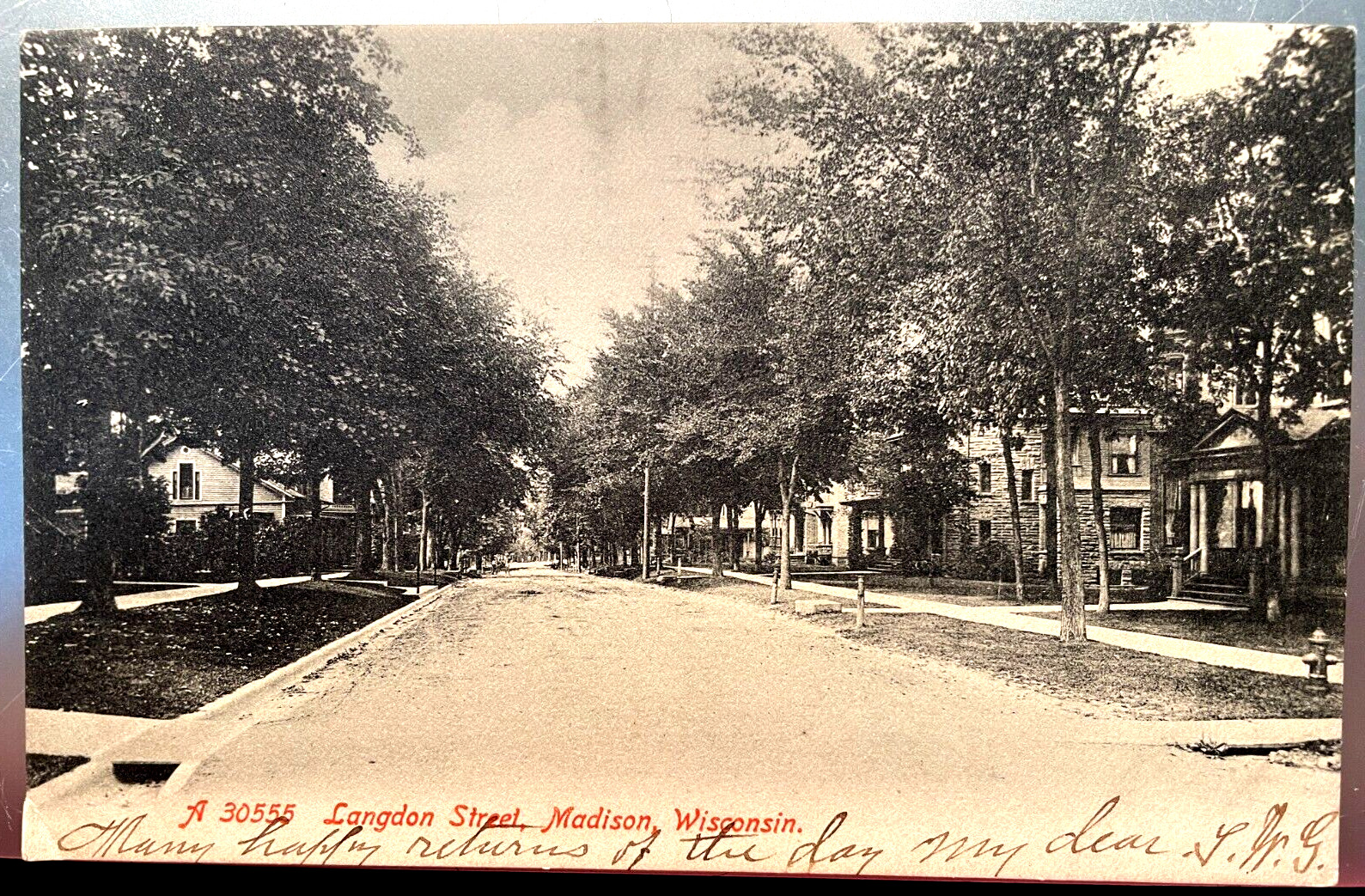 Vintage Postcard 1906 Langdon Street, Madison, Wisconsin (WI)