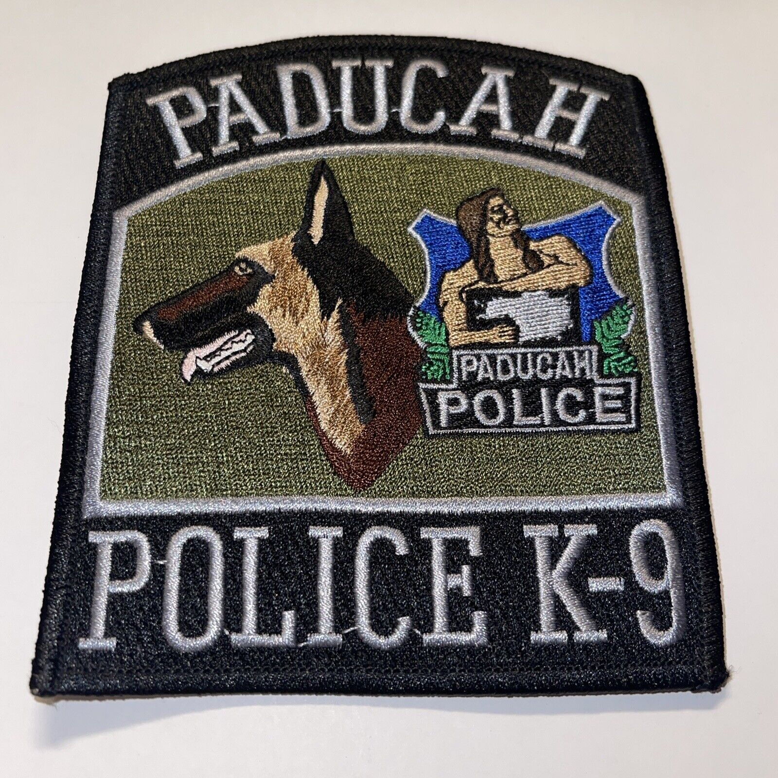 PADUCAH KENTUCKY K9 POLICE PATCH (SUBDUED VERSION) OBSOLETE SHOULDER PATCH