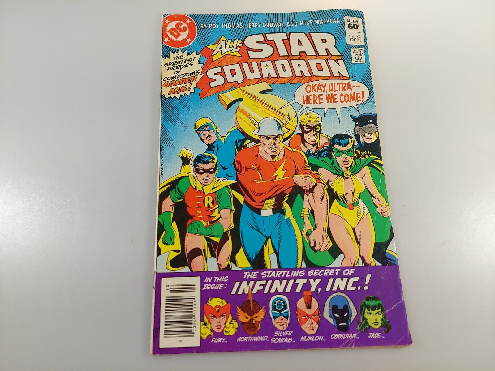 ALL-STAR SQUADRON #26 FN 2nd Atom Smasher Infinity Inc. 1983 DC Comics 