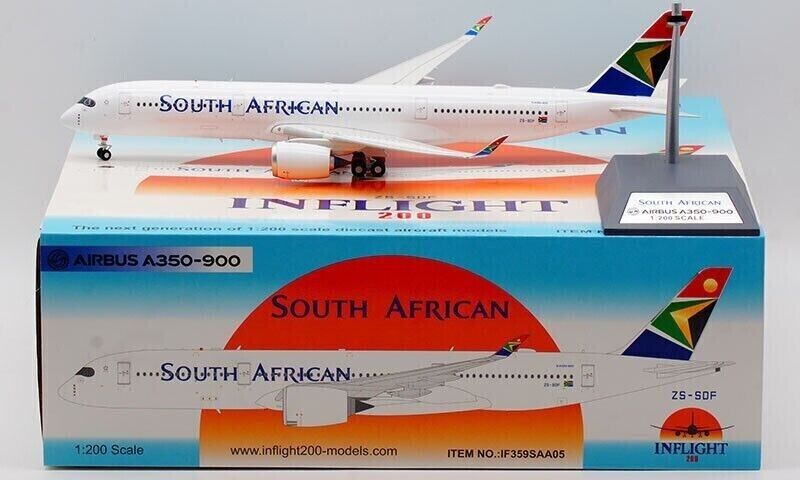 InFlight200 Airbus A350-941 South African Airways ZS-SDF (with stand) IF359SAA05
