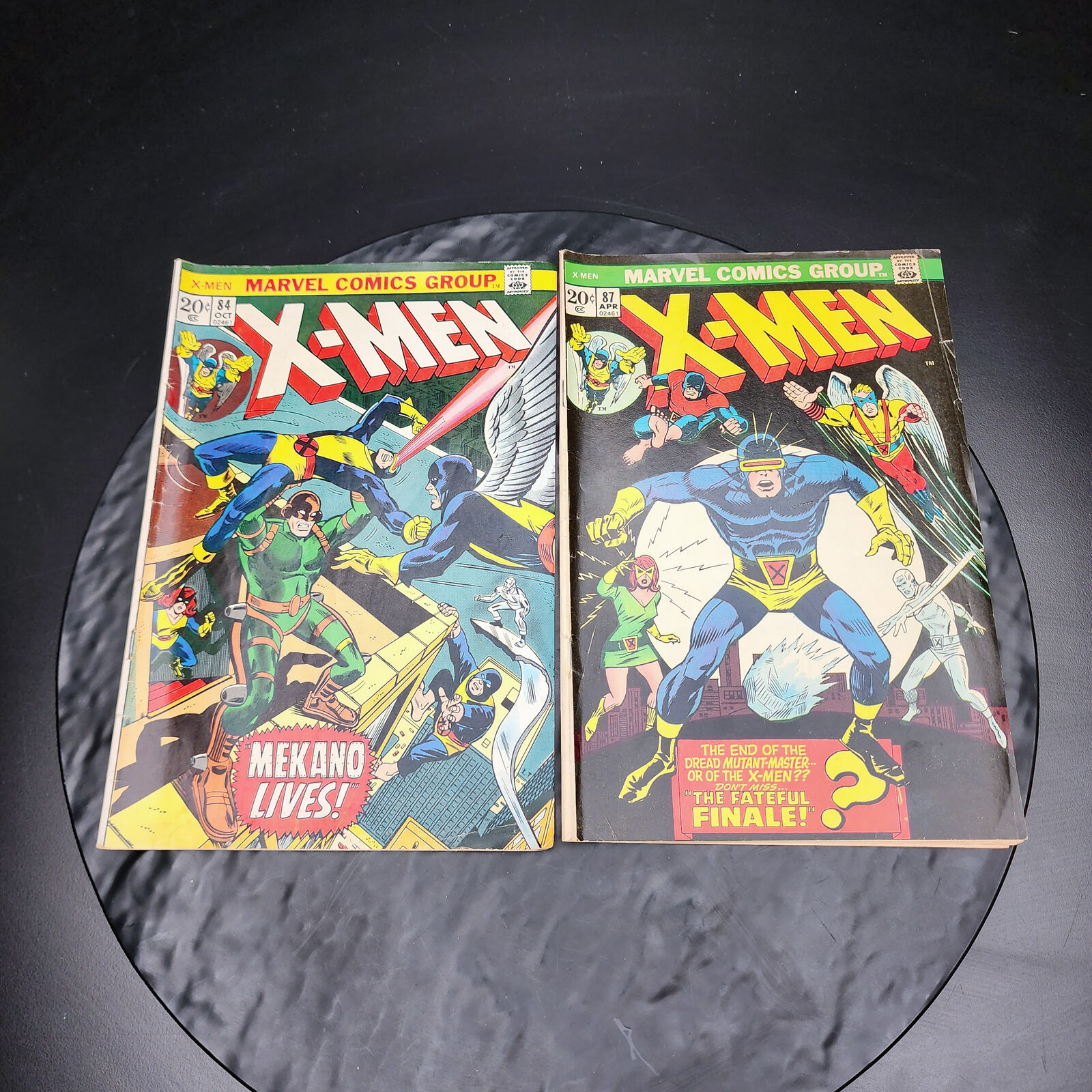 Lot of 2 Vintage X-Men Comics #87, #84 Marvel Collectible