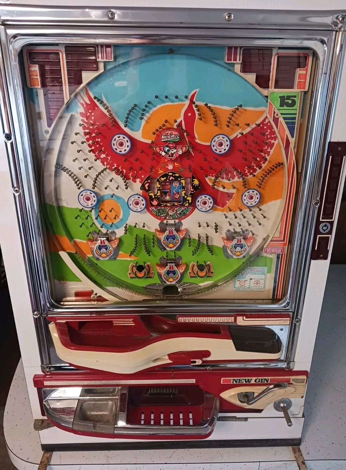 RARE Vintage 1980 NEW-GIN Pachinko Machine 