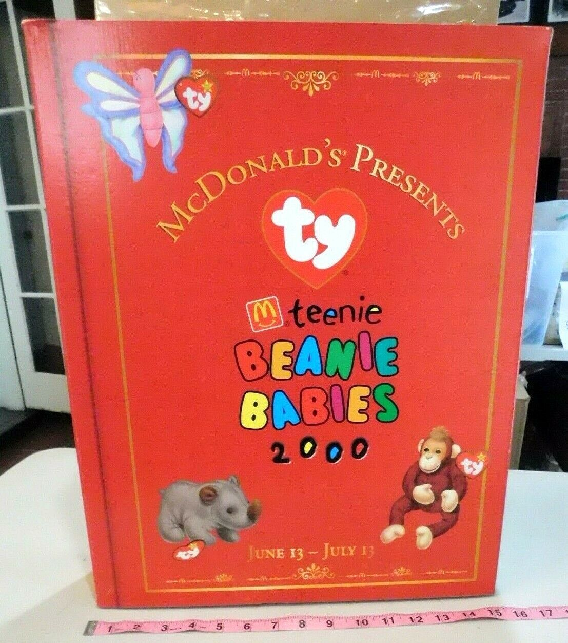 McDonald\'s TY Teenie Beanie Babies 2000 RARE Story Book Case w/all Beanie\'s BR