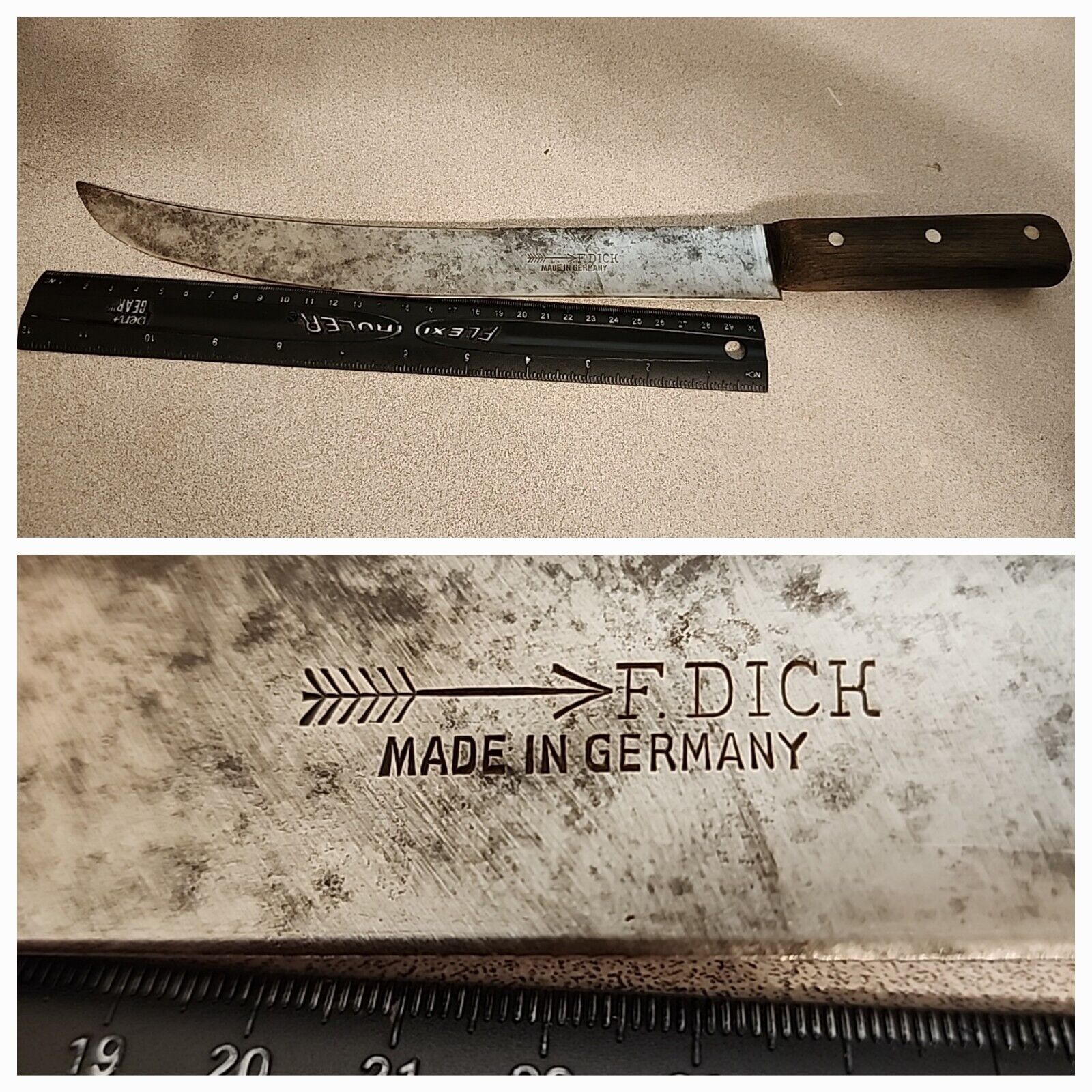 Vtg F. DICK MADE IN GERMANY CARBON STEEL 12 1/4