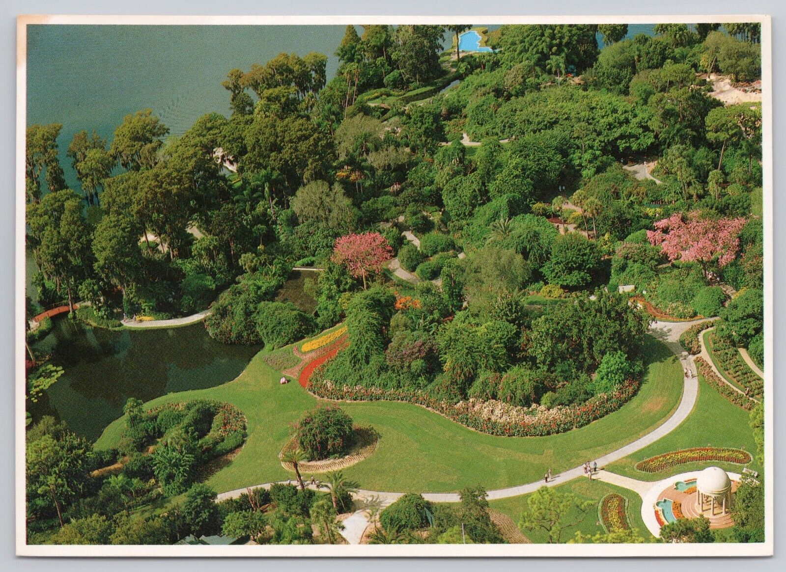 Cypress Gardens Florida, Aerial View, Vintage Postcard