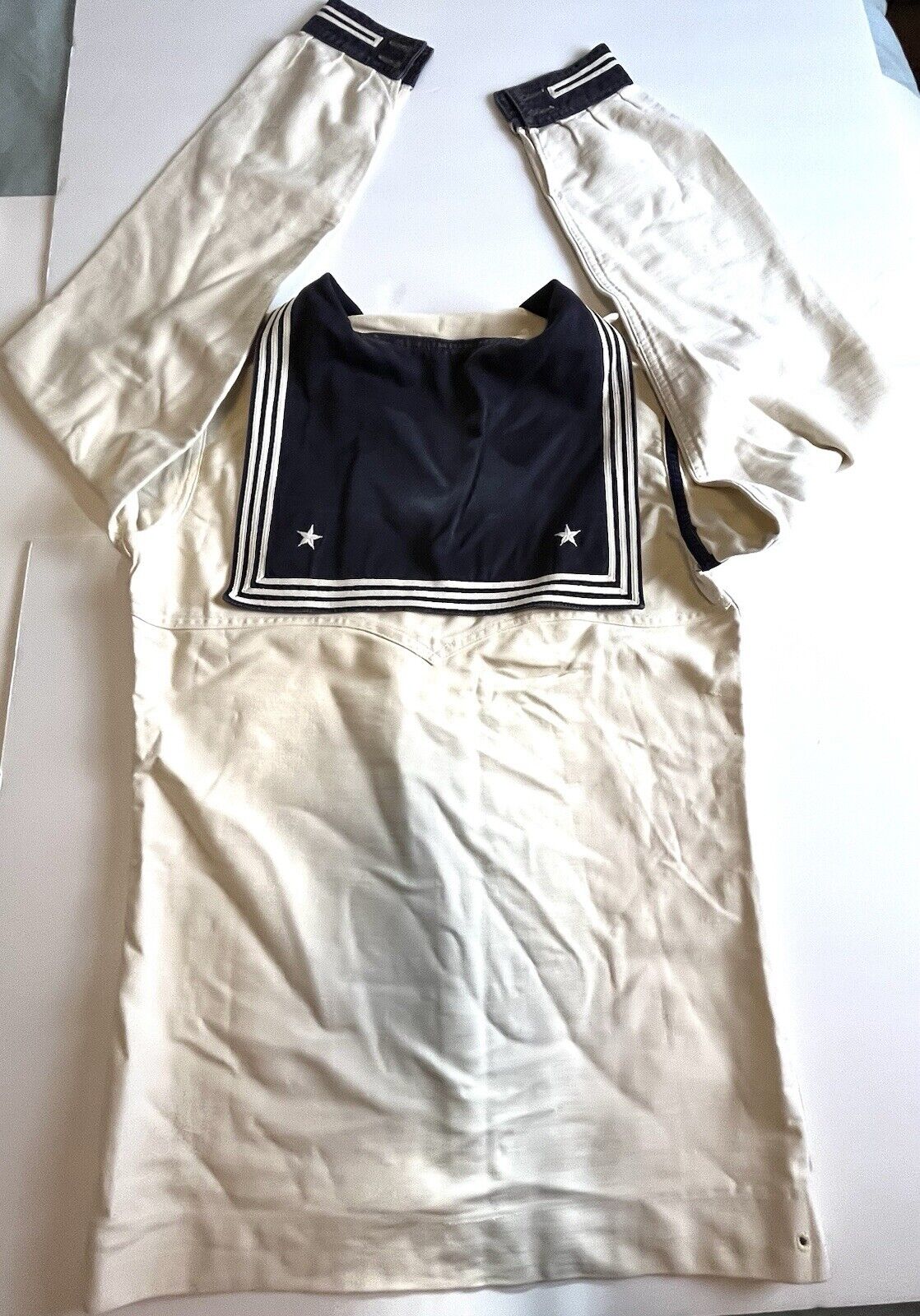 Vtg WW1 US NAVY Sailor Uniform Shirt Enlisted Long Sleeves -36\