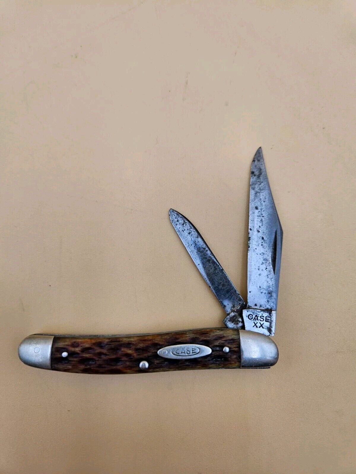 Vtg Case XX 1940-1964 Jigged Redbone 2 Blade Pocket Knife 62987