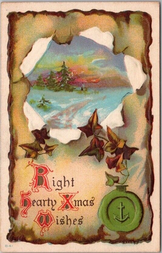 Vintage 1910s CHRISTMAS Postcard \