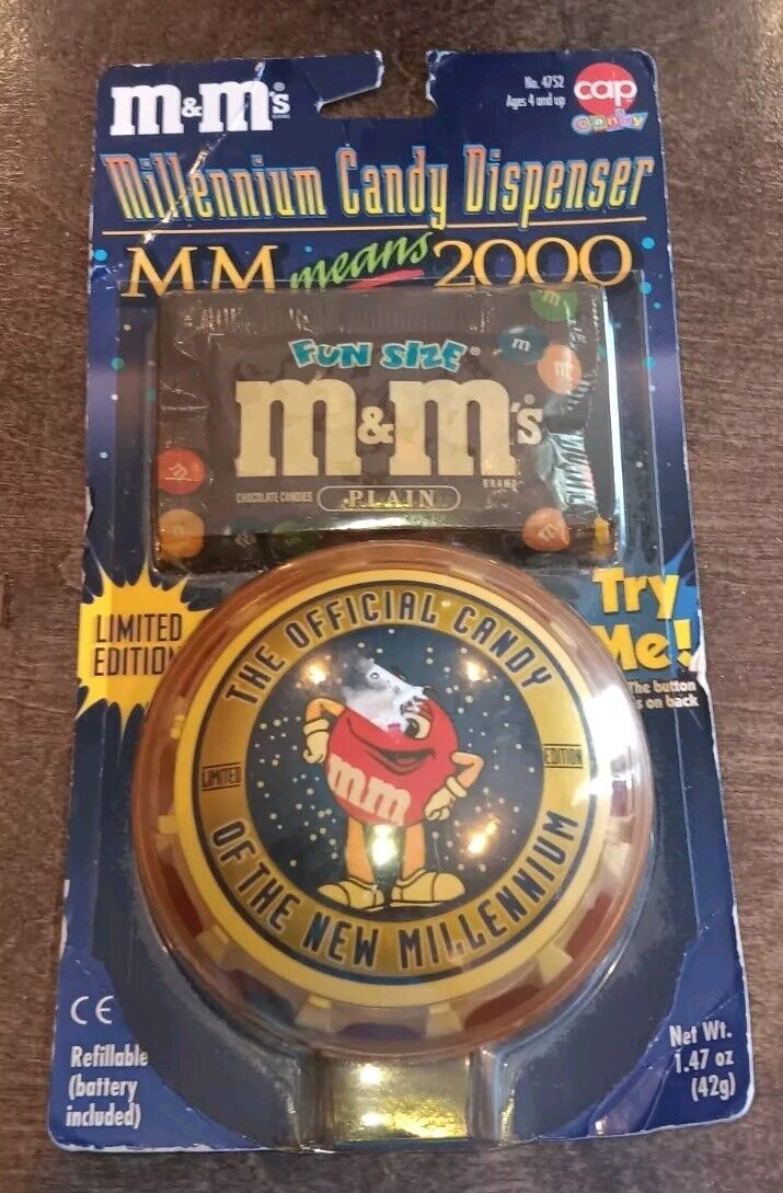 M&M\'s Millenium 2000 Candy Dispenser Limited Edition Collectable Limited Edition