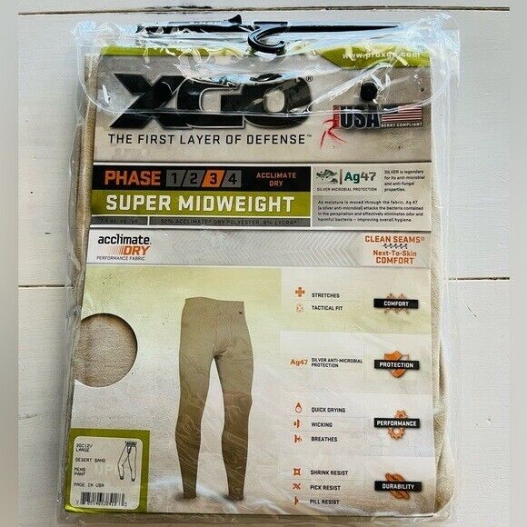 XGO The First Layer of Defense Super Midweight Phase 3 Men's Pants Size L 36-38