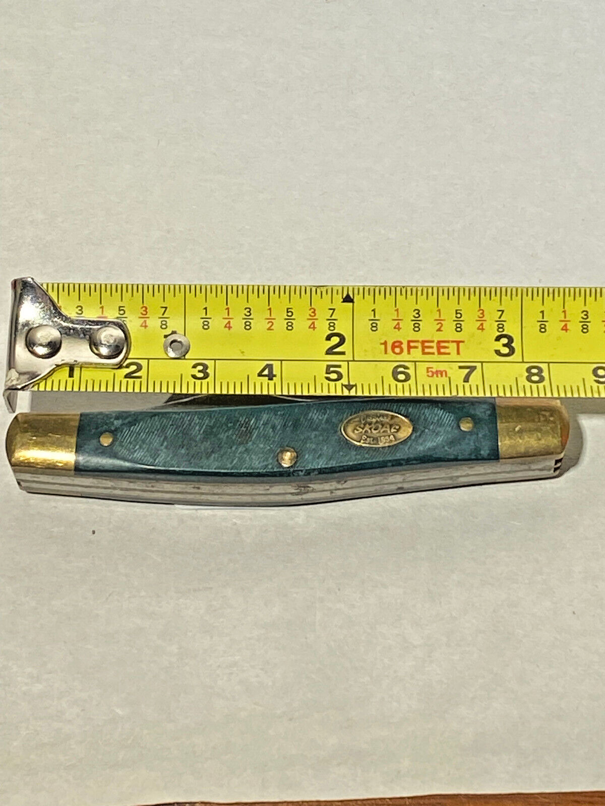 Vintage Skoal 36OT Saddleman Pocket Knife, Imperial Schrade  *BNT2093*