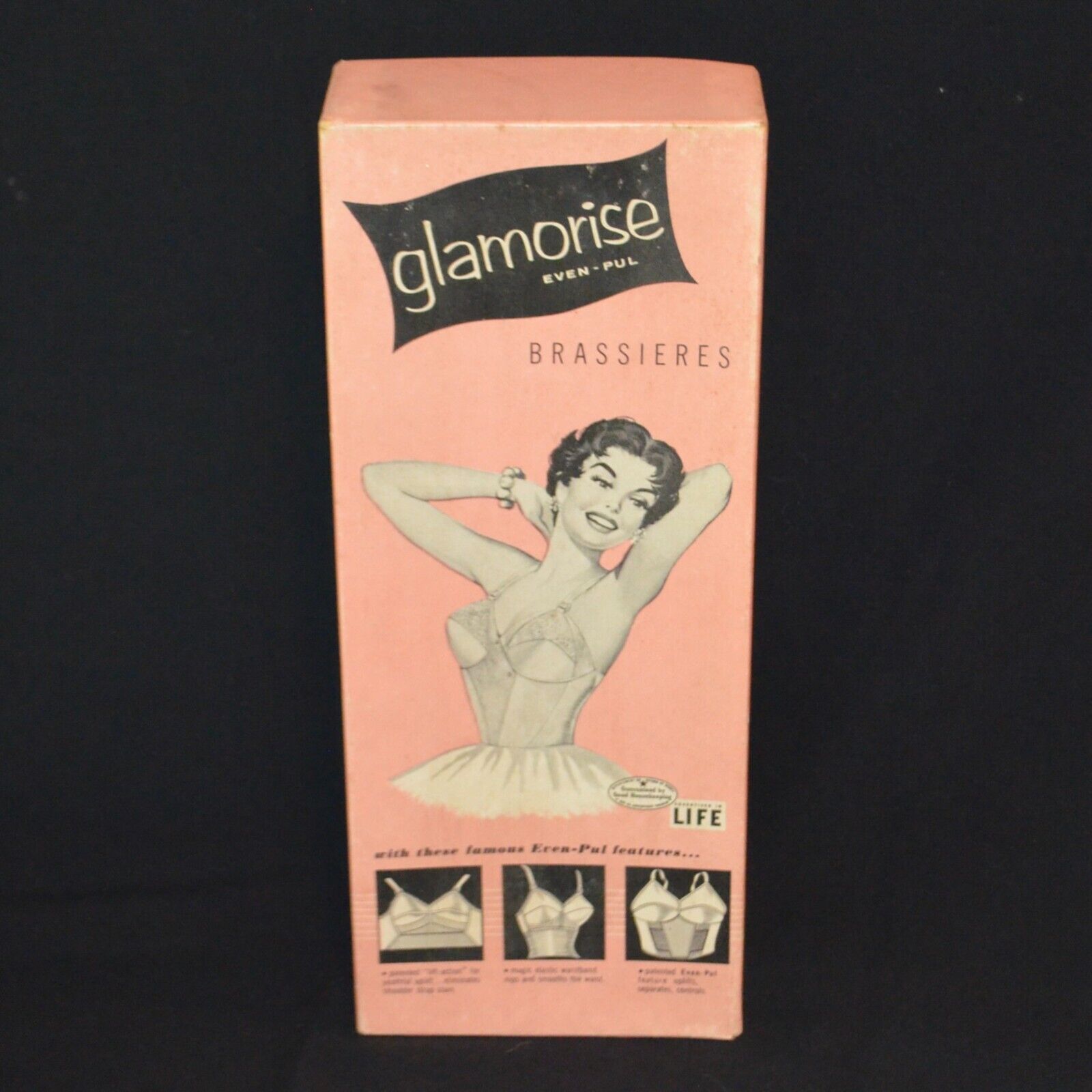 Vintage 1950\'s BOX ONLY Glamorise Brassieres 14\