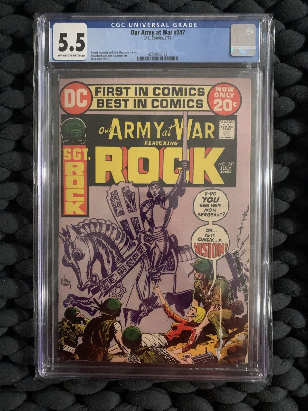 Our Army at War #247 1972 CGC 5.5 Graded (DC Conics, July 1972) Joe Kubert Cover