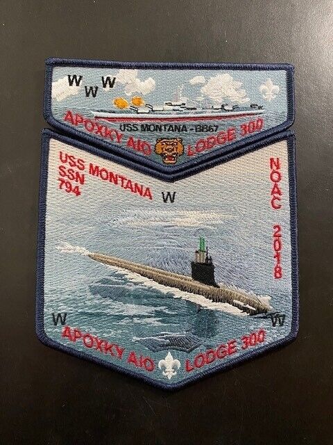 Montana Council Apoxky Aio NOAC 2018 Set Virginia Class USS Montana SSN 794