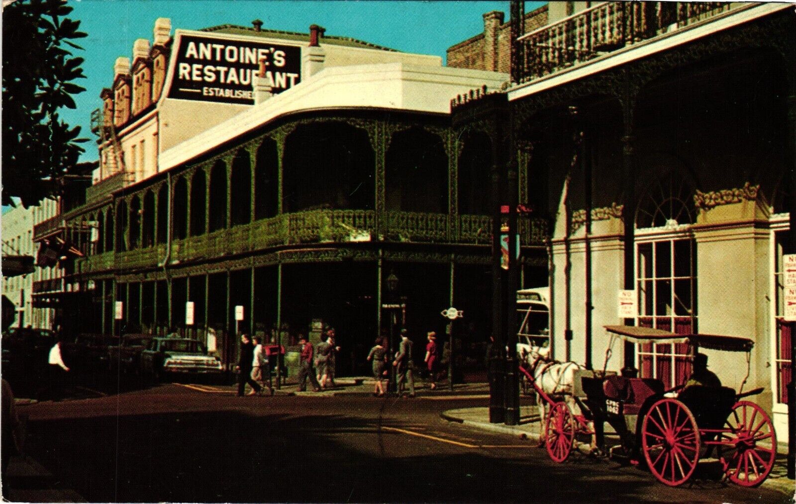 1963 Antoine\'s Restaurant Louis Street New Orleans LA Postcard Street View