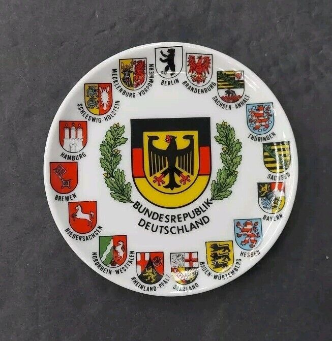 Bavaria Kleiber Bundesrepublik Deutschland Porcelain Plate Souvenir 4\