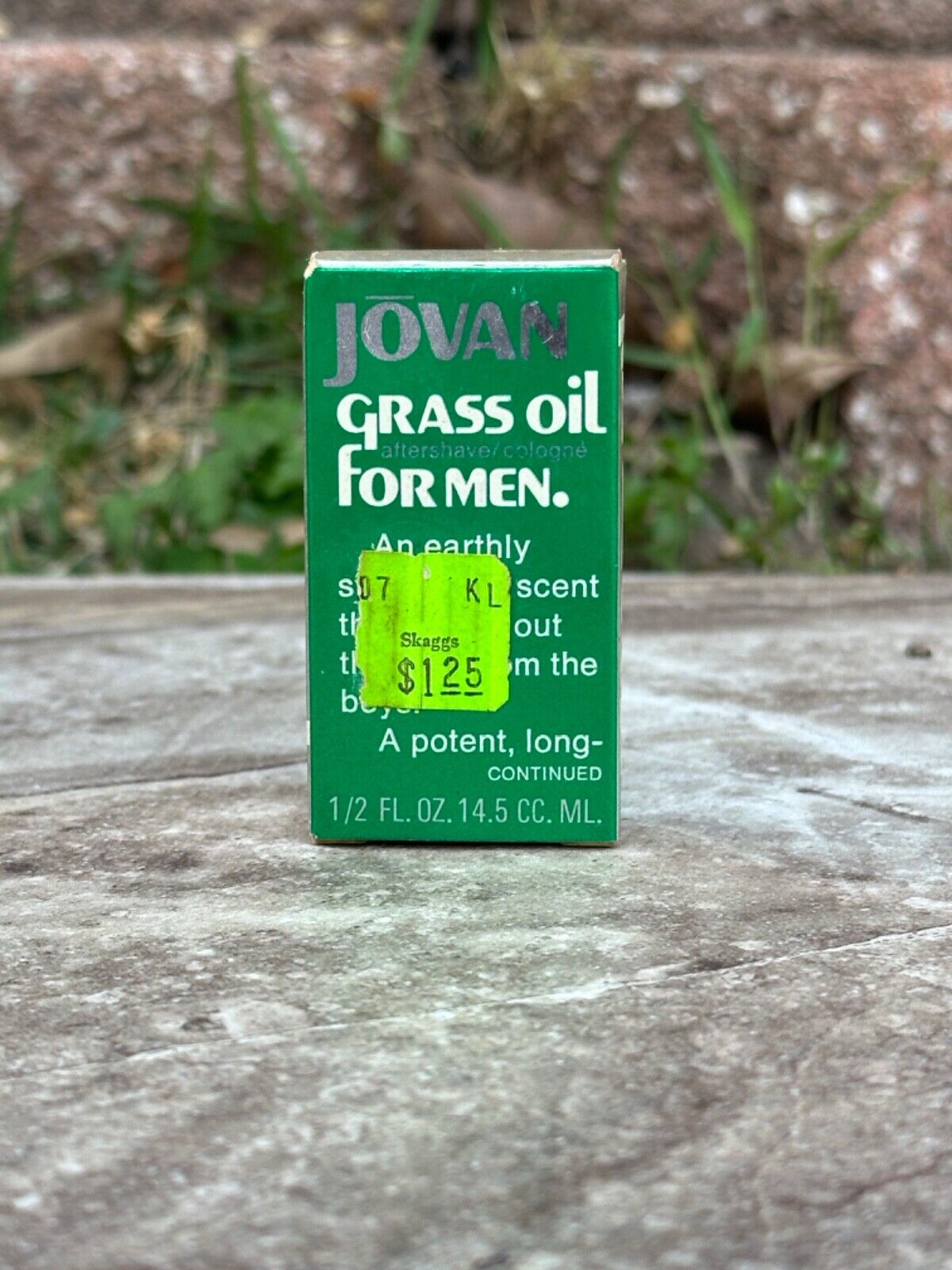 \'74 JOVAN Grass Oil for Men 1/2 oz Cologne Splash Classic Chicago Aftershave VTG
