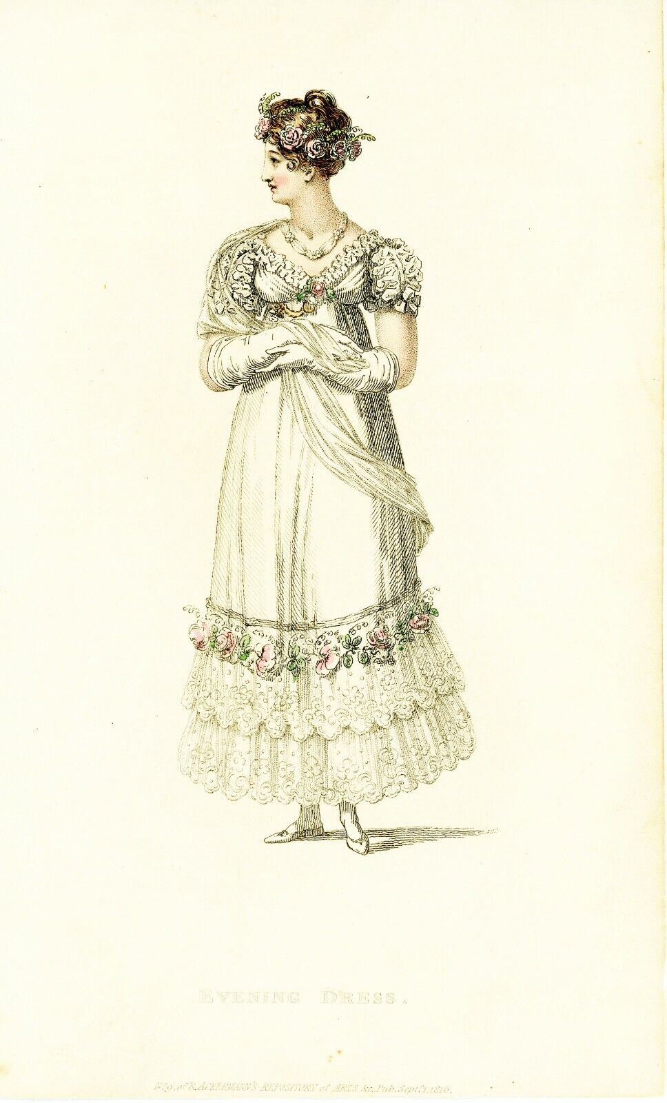 1816- Original Antique Ackermann Repository Of Arts - Fashion Print (51)