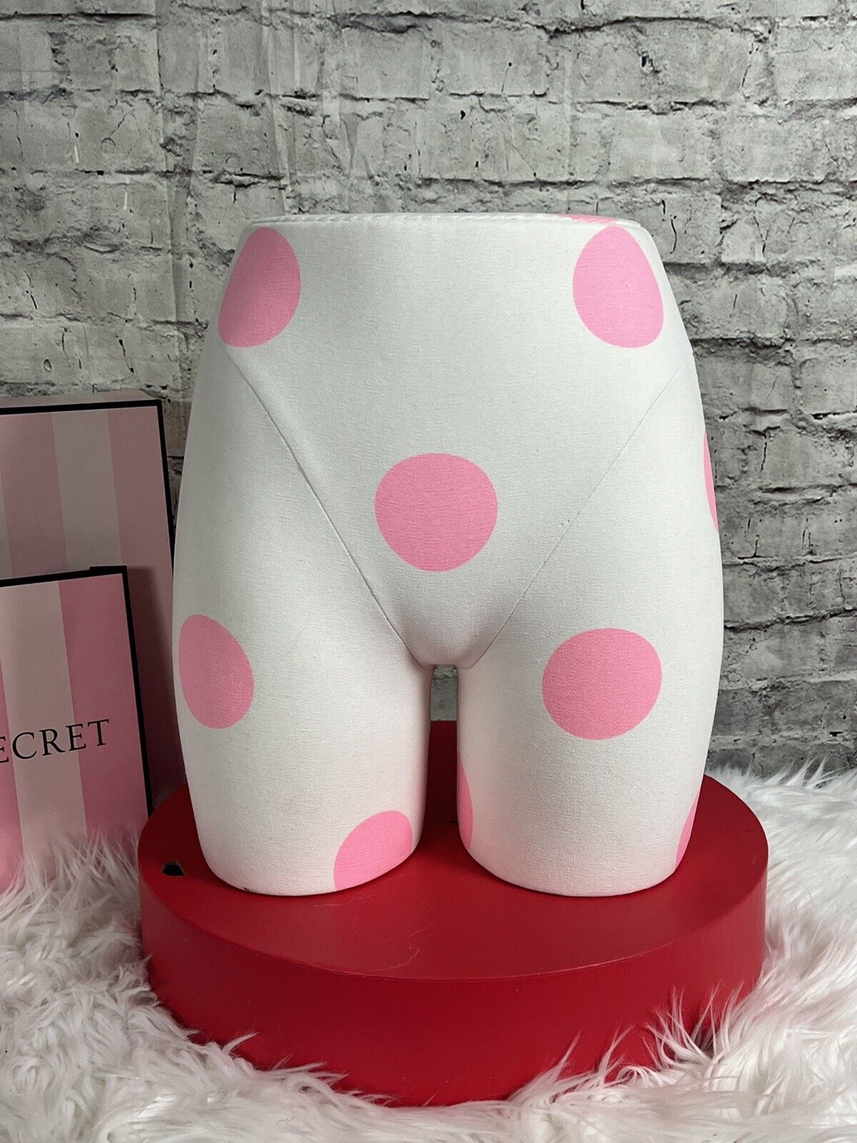 Victorias Secret PINK Store Display FORM Polka Dot Torso Mannequin SUPER RARE