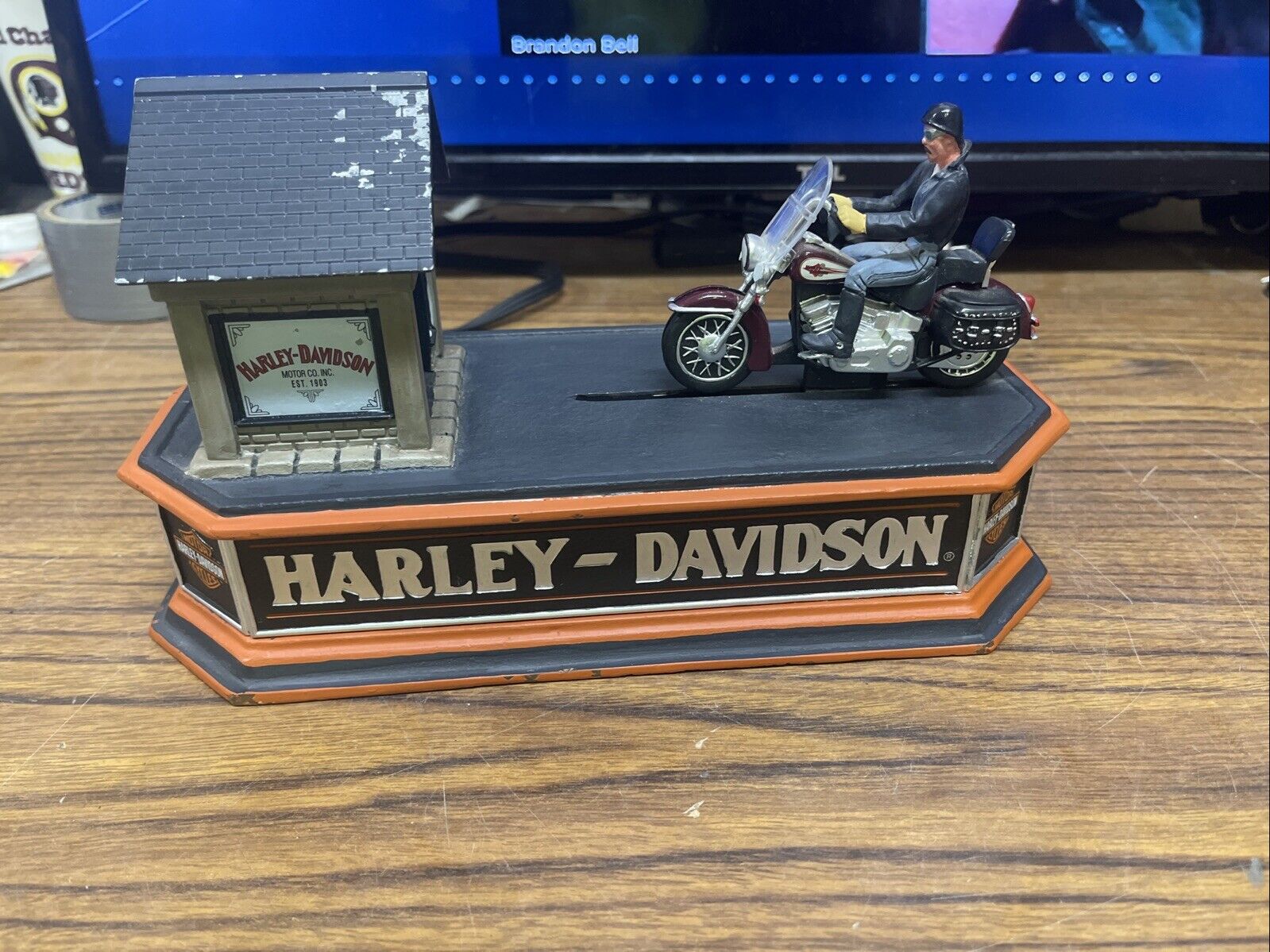 Franklin Mint Harley Davidson Mechanical Bank Cast Iron