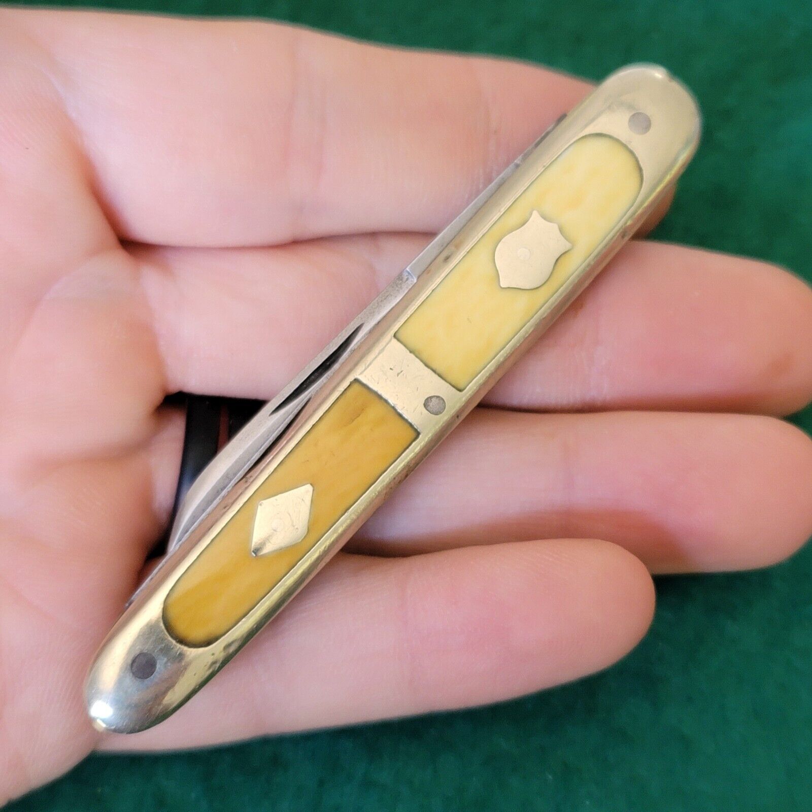 Old Vintage Antique 1800s German Fancy Split Back Whittler Pocket Knife