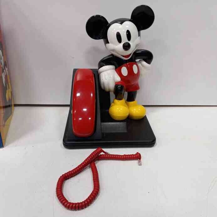 Vintage 1990's Mickey Mouse Corded Land Line Touch Tone Telephone AT&T No Box