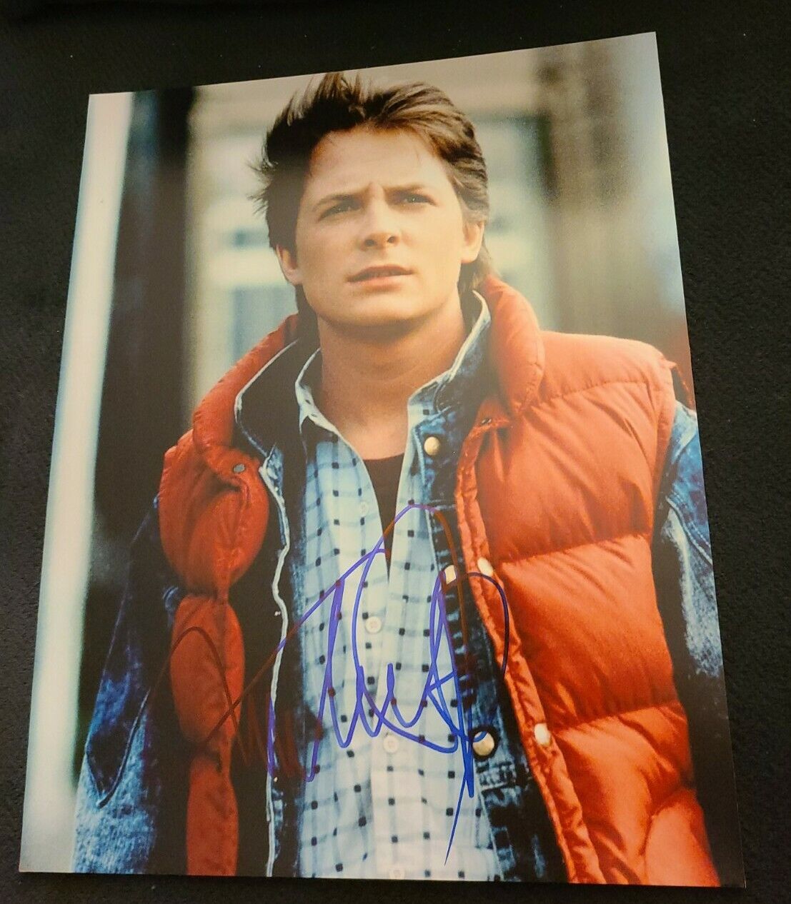 MICHAEL J FOX SIGNED 11X14 PHOTO BACK TO THE FUTURE MARTY MCFLY COA+PROOF WOW