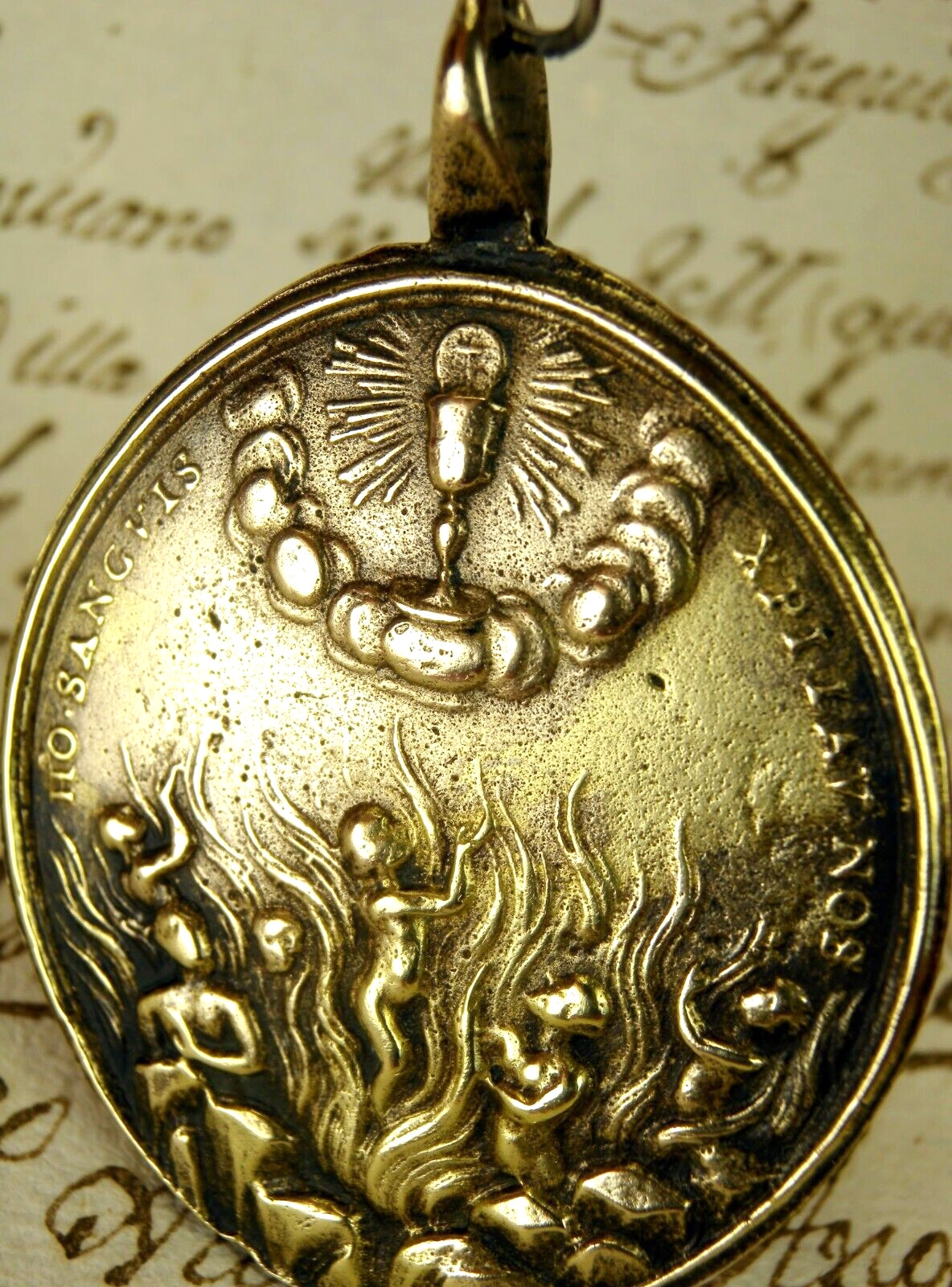 18th Century Body of Christ Saving Souls From Purgatory Our Lady of Carmel Medal