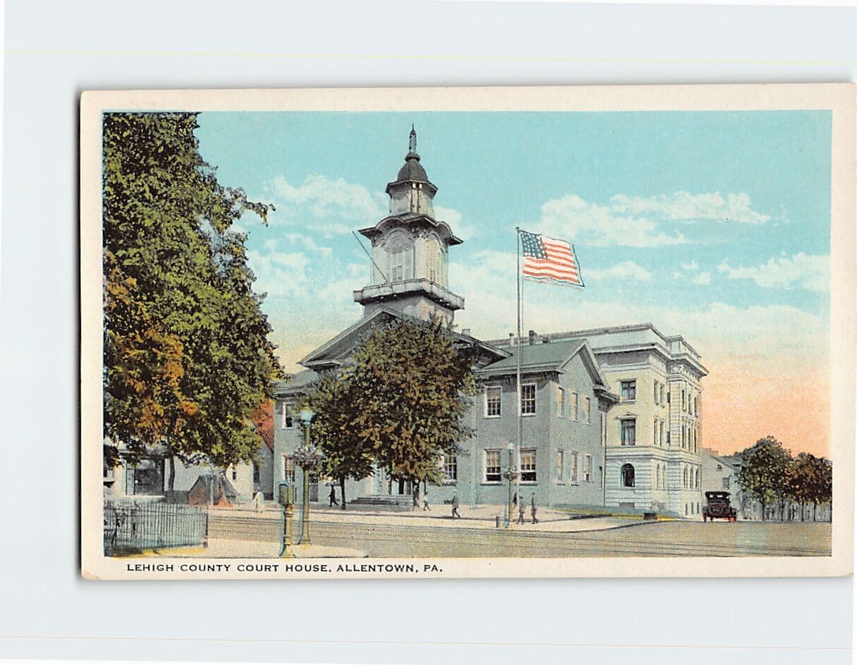 Postcard Lehigh County Courthouse Allentown Pennsylvania USA