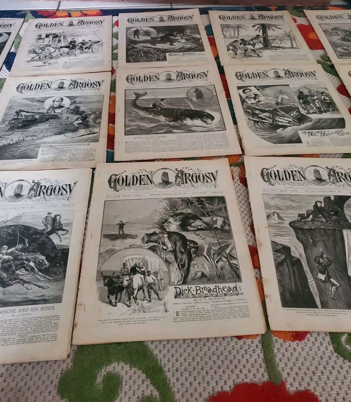 9 The Golden Argosy Newsprint Pulp Fiction 1887 Frank A. Munsey 