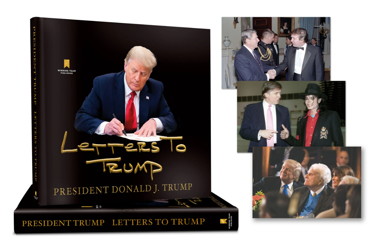 President Trump Hand Signed Book - Letters To Trump