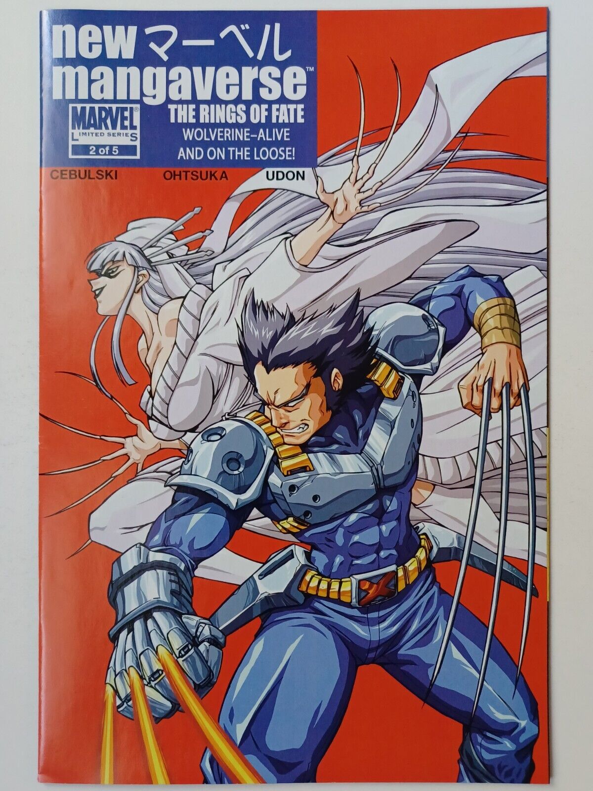 Marvel New Mangaverse #2 Of 5 - The Rings Of Fate - Wolverine Cover