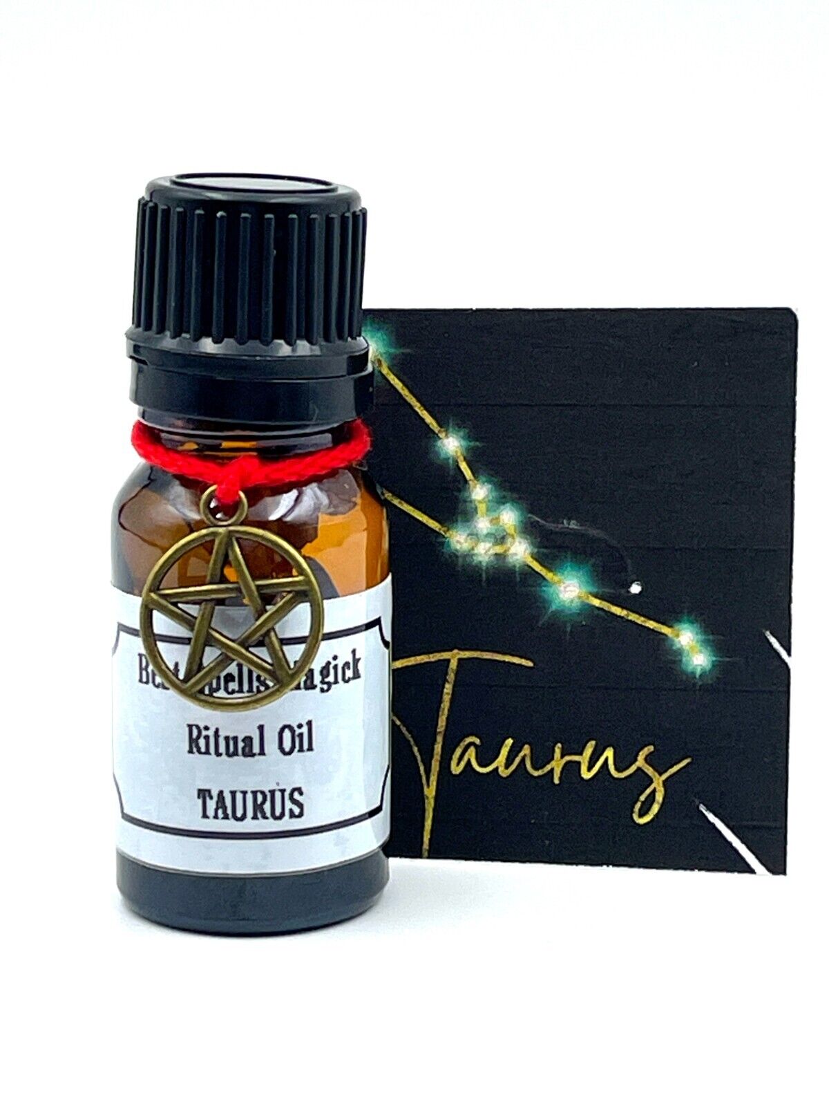 TAURUS Zodiac Pure Herbal & Crystals Oil & SEAL Handmade by Best Spells Magick