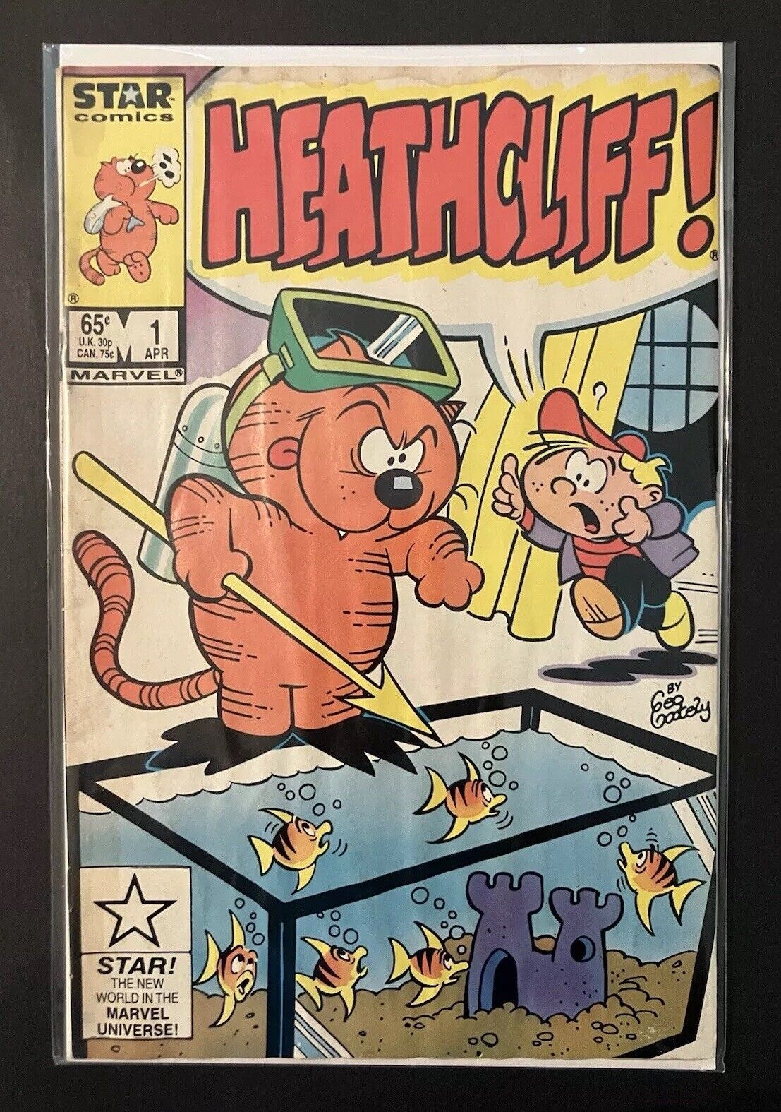 HEATHCLIFF #1 (MARVEL/STAR 1985) 1ST ISSUE 🔑 COPPER AGE 🔥 LOW GRADE