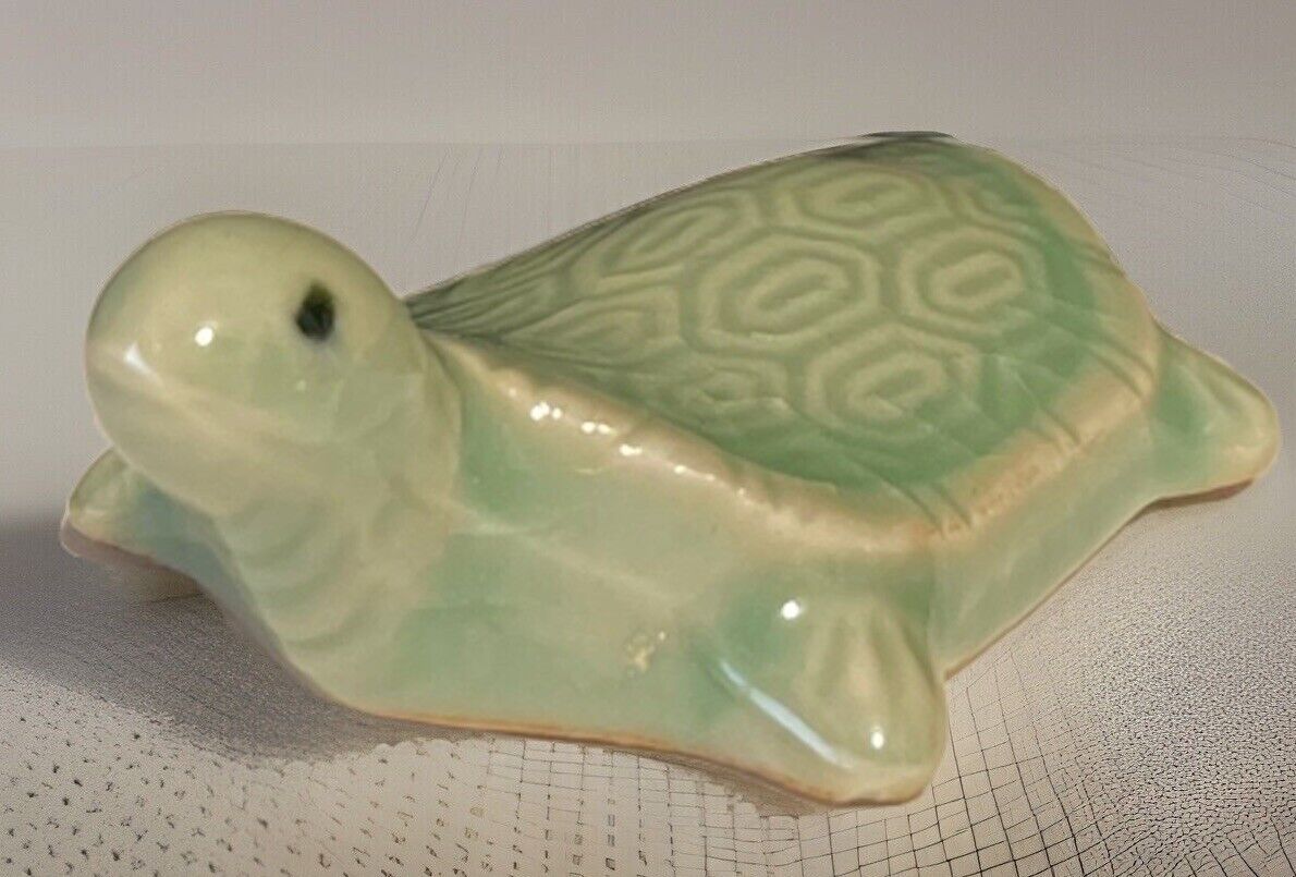 Vintage Amazing Japanese Porcelain Turtle Figurine Japan Rare