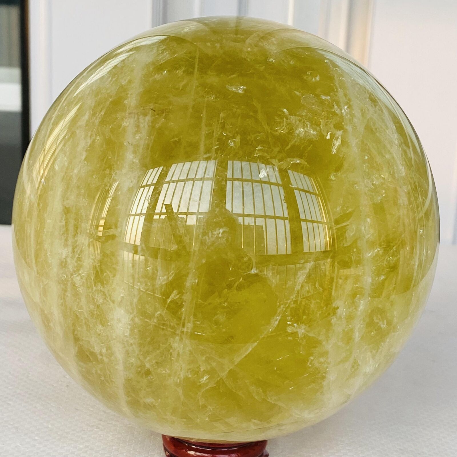 2880g Natural yellow crystal quartz ball crystal ball sphere healing