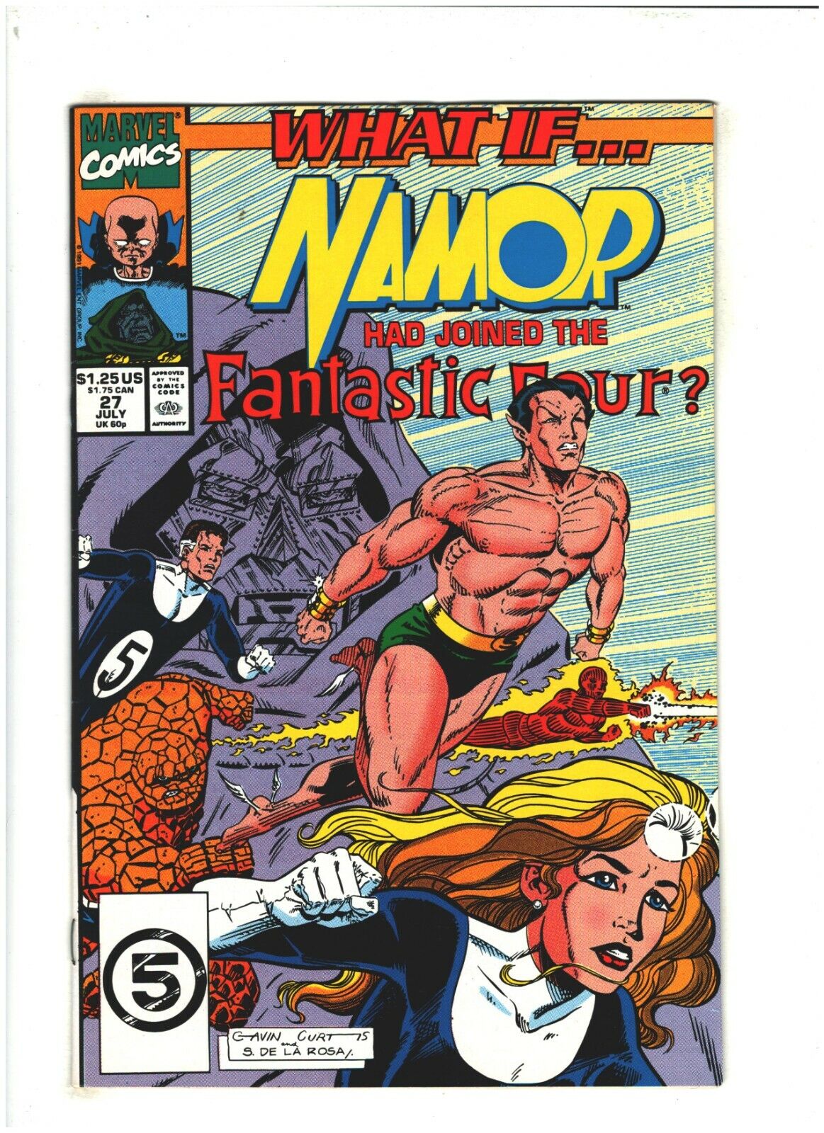 What If? #27 VF/NM 9.0 Marvel Namor Had Joined the Fantastic Four? 1991  