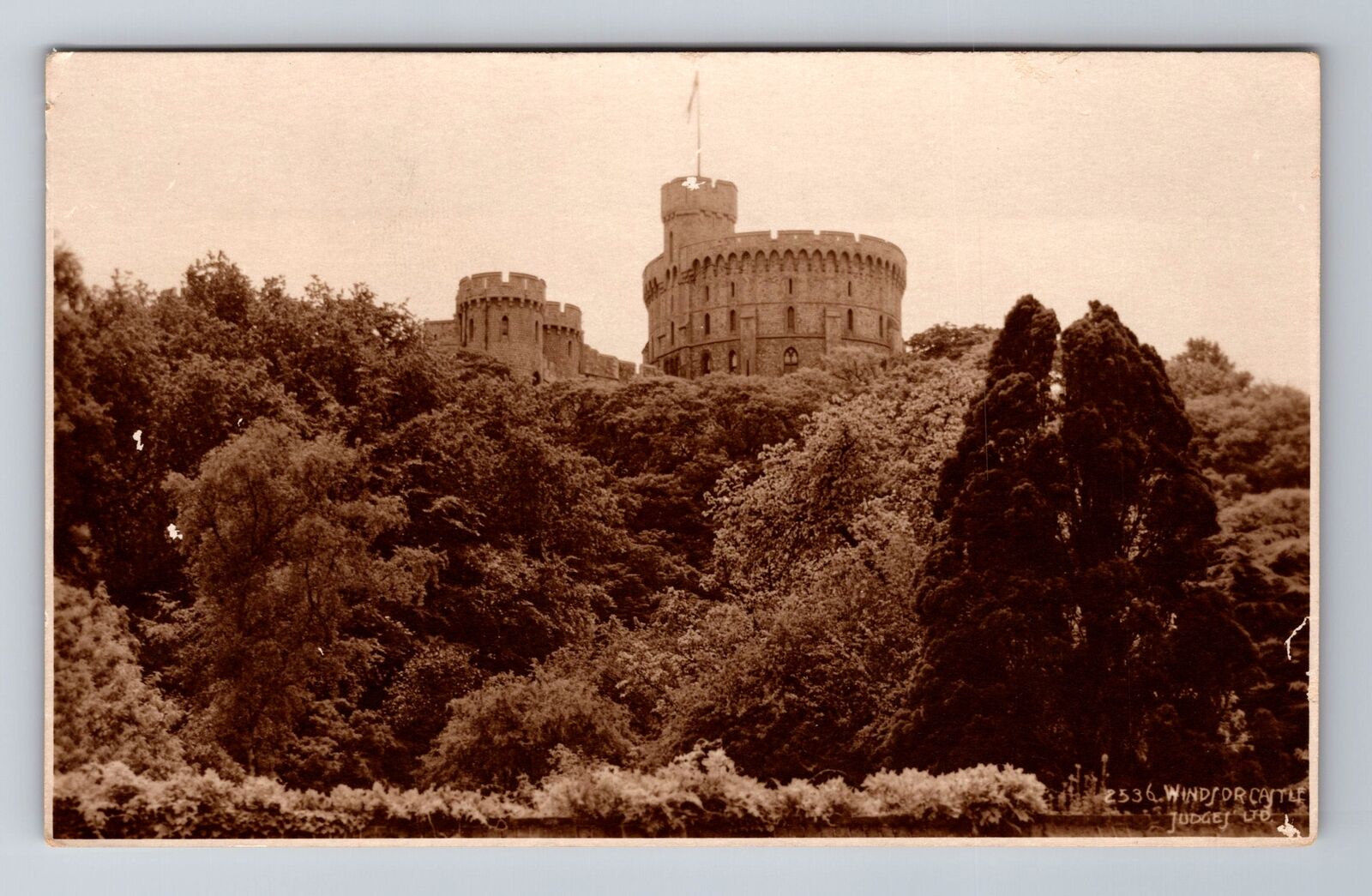 RPPC-England, Scenic View Of Windsor Castle Antique, Vintage Postcard