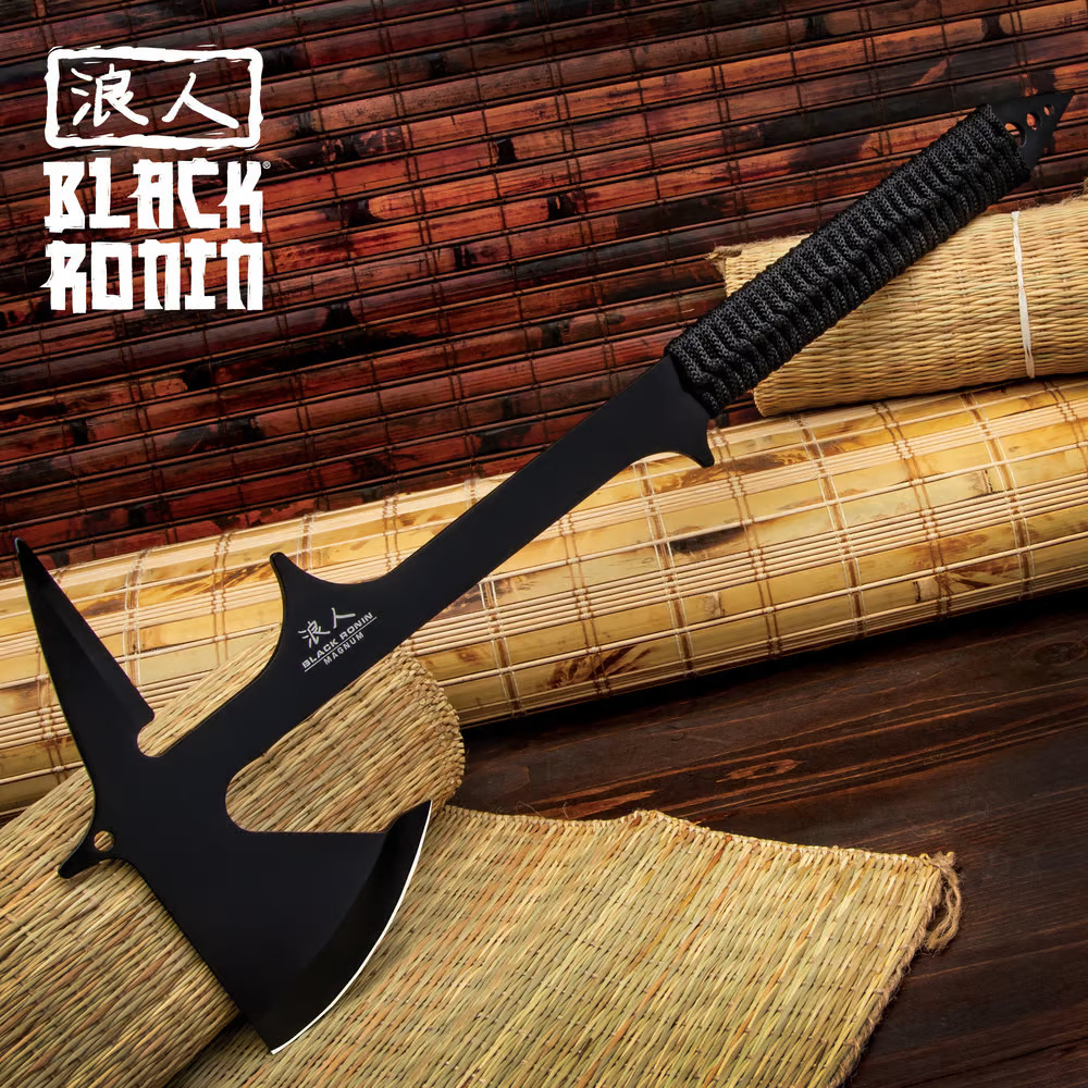 Black Ronin Magnum Battle Axe Ax Fixed Blade w Spike Full Tang UC2528 22.60
