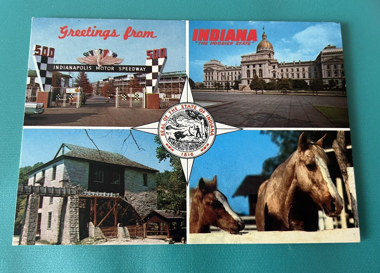 Greetings From Indiana Post Card
