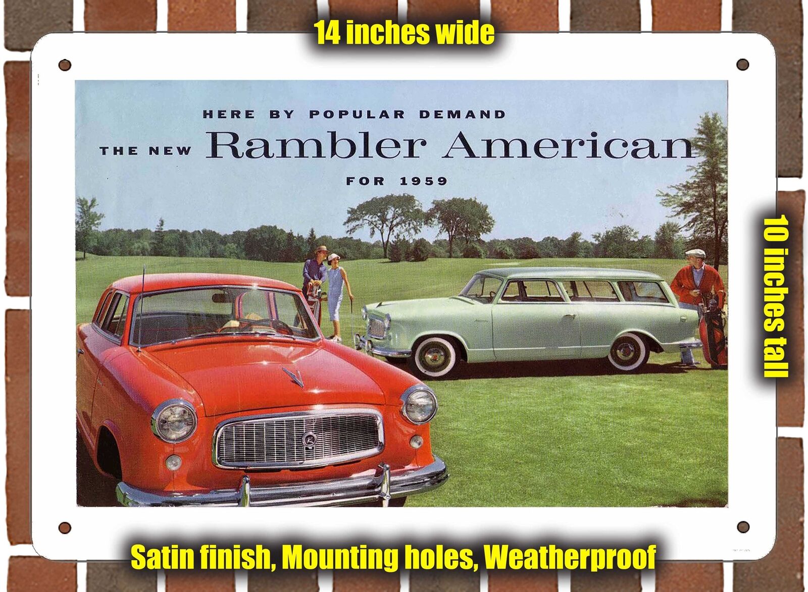 METAL SIGN - 1959 AMC Rambler